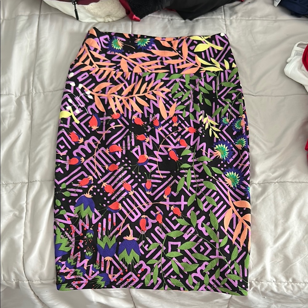 Lularoe Vibrant Comfy Pencil Skirt